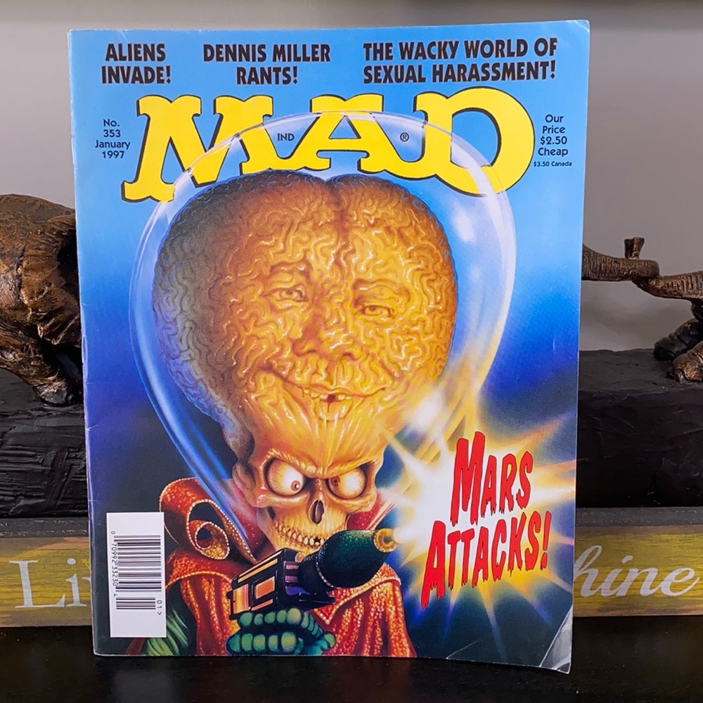 Vintage MAD Magazine Issue 353 January 1997 Retro Late 90s Pop Culture Comic